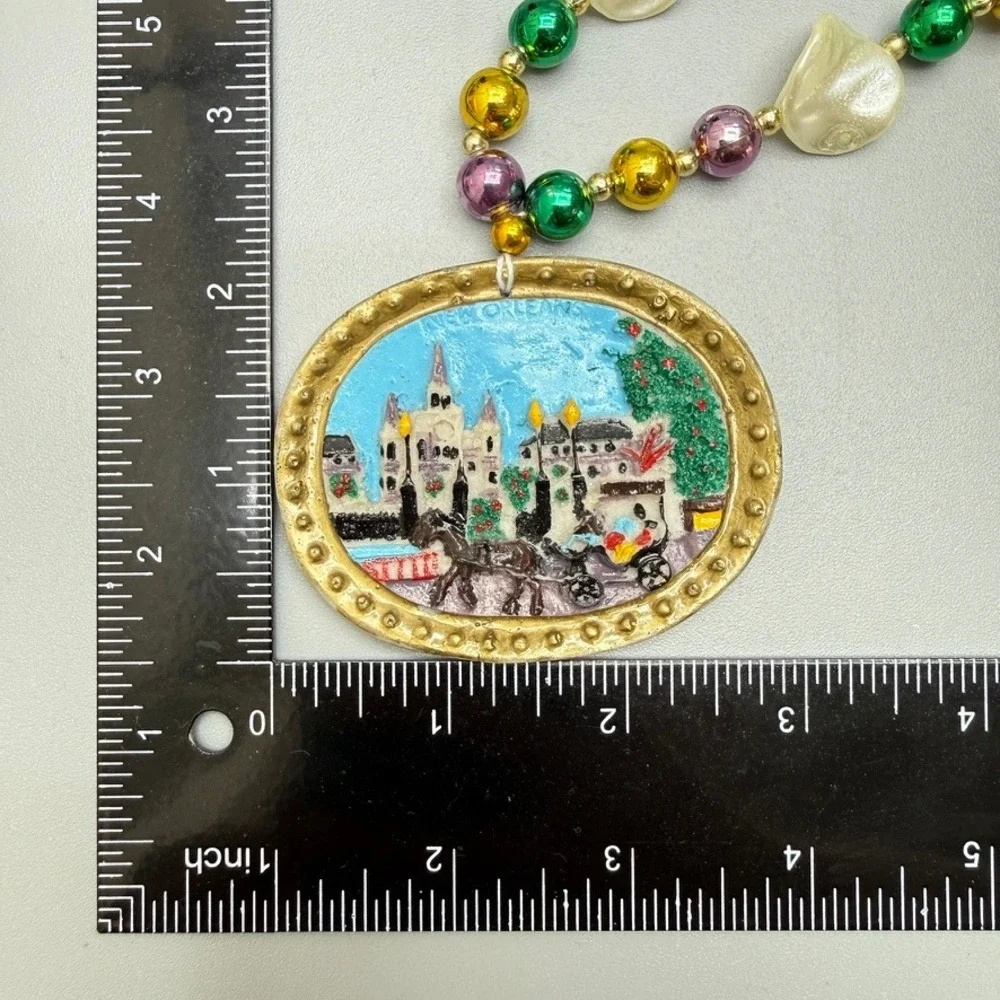 Vintage Mardi Gras Beads New Orleans Necklace 26